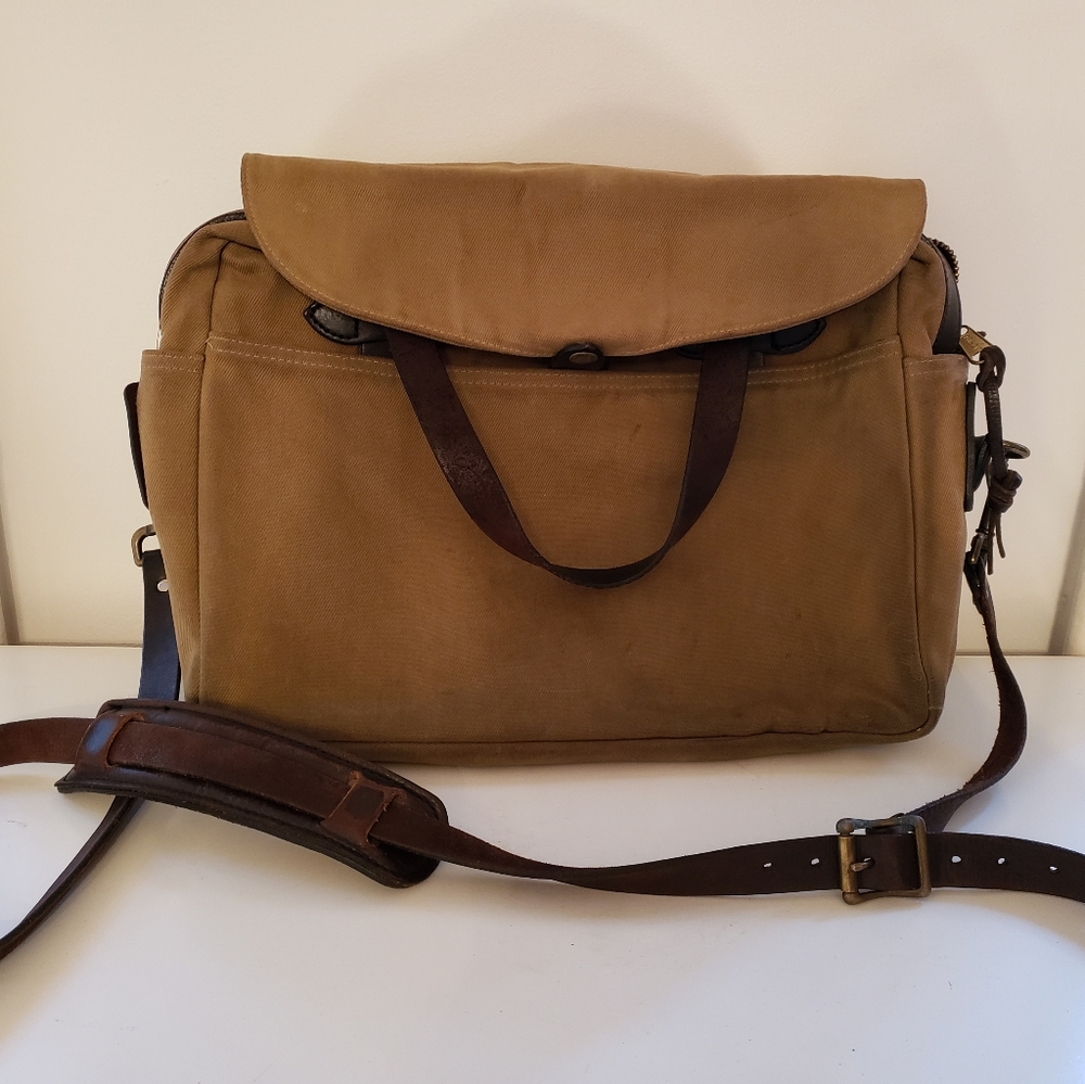 Filson rugged twill original briefcase